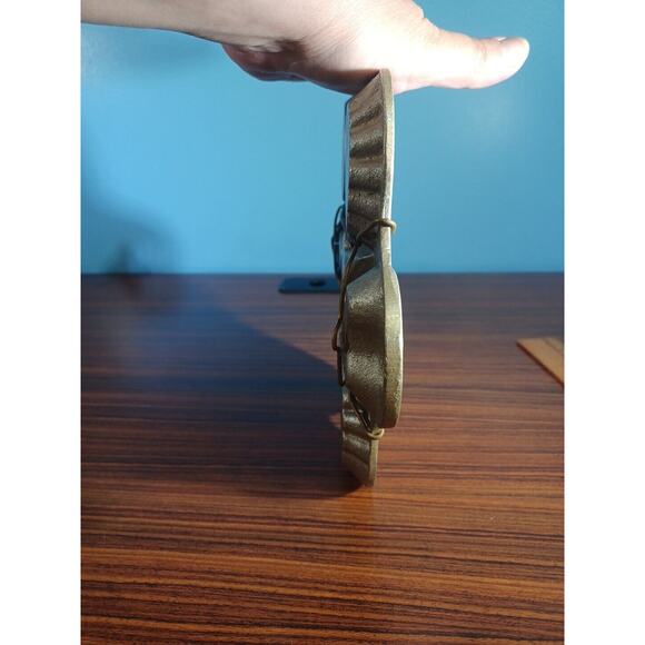 Vintage Cast Aluminum Baking Mold 9” X 8” Hanging Star Hearts Circles - Picture 14 of 15